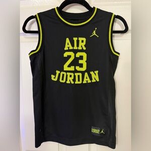 Air Jordan Tops- Black & Yellow, Red & White.